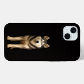 Coques Case-Mate iPhone Black 4 Luxe, Icy Elite Husky iPhone 15 Plus (Verso (horizontal))
