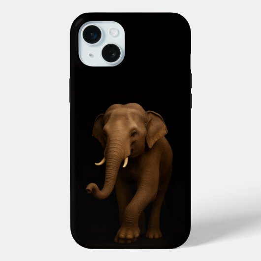 Coques Case-Mate iPhone Black 4 Luxe, Indian Elephant iPhone 15 Plus (Verso)