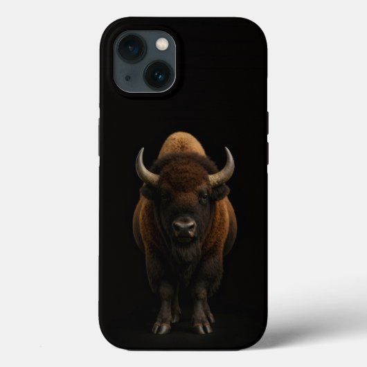 Coques Case-Mate iPhone Black 4 Luxe iPhone 13, American Bison (Verso)
