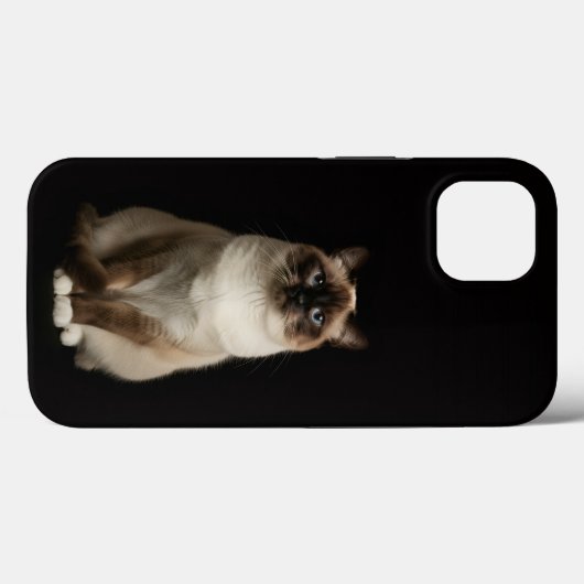 Coques Case-Mate iPhone Black 4 Luxe iPhone 13, Birmanese Cat (Verso (horizontal))