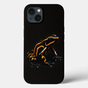 Case-Mate iPhone Case Black 4 Luxe iPhone 13 Coque, Black Orange Frog