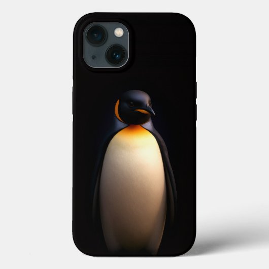Coques Case-Mate iPhone Black 4 Luxe iPhone 13 Coque, Empereur Penguin (Verso)