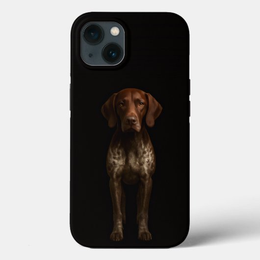 Coques Case-Mate iPhone Black 4 Luxe iPhone 13, German Pointer Dog (Verso)