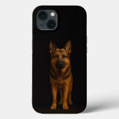 Coques Case-Mate iPhone Black 4 Luxe iPhone 13, German Shepherd Dog (Verso)