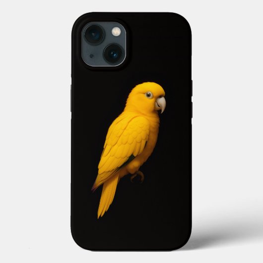 Coques Case-Mate iPhone Black 4 Luxe iPhone 13, Golden Parakeet (Verso)