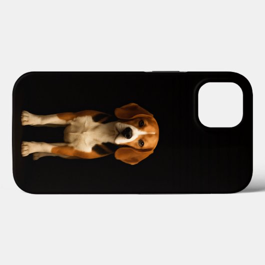 Coques Case-Mate iPhone Black 4 Luxe iPhone 13, Kind Beagle (Verso (horizontal))