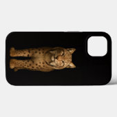 Coques Case-Mate iPhone Black 4 Luxe iPhone 13, Lynx Silencieux (Verso (horizontal))