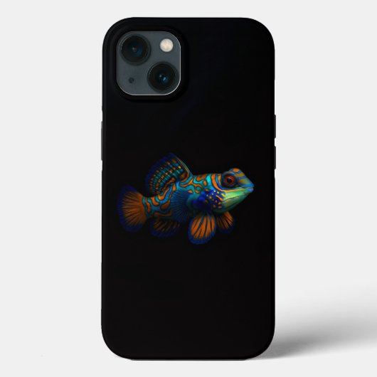 Coques Case-Mate iPhone Black 4 Luxe iPhone 13, Mandarin Dragonet Fish (Verso)