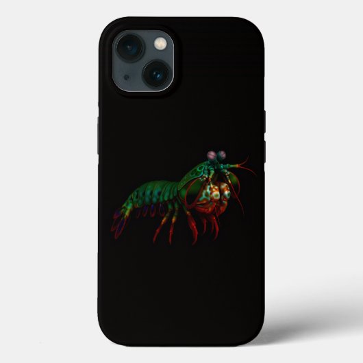 Coques Case-Mate iPhone Black 4 Luxe iPhone 13, Mantis Shrimp (Verso)
