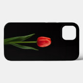 Coques Case-Mate iPhone Black 4 Luxe iPhone 13, Ruby Red Tulip (Verso (horizontal))