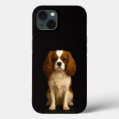 Coques Case-Mate iPhone Black 4 Luxe iPhone 13, Sweet Cavalier Spaniel (Verso)
