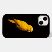 Coques Case-Mate iPhone Black 4 Luxe iPhone 14 Case-Mate, Golden Parakeet (Verso (horizontal))