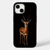 Coques Case-Mate iPhone Black 4 Luxe iPhone 14 Mate, Elegant Gazzella (Verso)