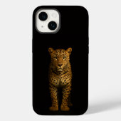 Coques Case-Mate iPhone Black 4 Luxe iPhone 14 Mate, Majestic Leopard (Verso)