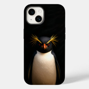 Coque Pour iPhone 14 Black 4 Luxe iPhone 14 Mate, Rockhopper Penguin