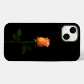 Coques Case-Mate iPhone Black 4 Luxe iPhone 14 Mate, Sunset Orange Rose (Verso (horizontal))