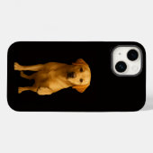 Coques Case-Mate iPhone Black 4 Luxe iPhone 14 Mate, Tender Labrador (Verso (horizontal))