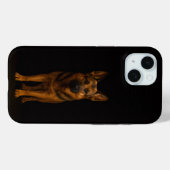 Coques Case-Mate iPhone Black 4 Luxe iPhone 15 Case, German Shepherd Dog (Verso (horizontal))