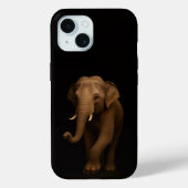 Coques Case-Mate iPhone Black 4 Luxe iPhone 15 Case, Indian Elephant (Verso)
