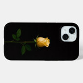 Coques Case-Mate iPhone Black 4 Luxe iPhone 15 Case, Sunlit Yellow Rose (Verso (horizontal))