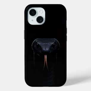 Coque Pour iPhone 15 Black 4 Luxe iPhone 15 Coque-Mate, Black Mamba