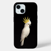 Coques Case-Mate iPhone Black 4 Luxe iPhone 15 Mate, Crested Cockatoo (Verso)