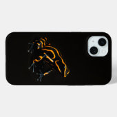Coques Case-Mate iPhone Black 4 Luxe iPhone 15 Plus, Black Orange Frog (Verso (horizontal))