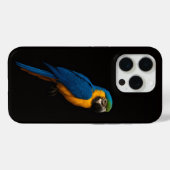 Coques Case-Mate iPhone Black 4 Luxe iPhone 15 Pro Mate, Blue Yellow Macaw (Verso (horizontal))