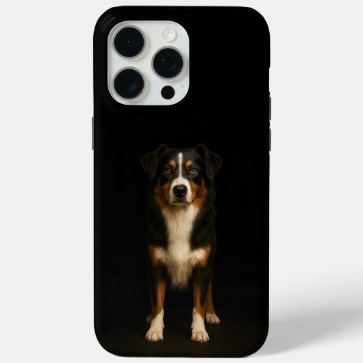 Coques Case-Mate iPhone Black 4 Luxe iPhone 15 Pro Max, Aussie Shepherd (Verso)