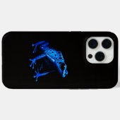 Coques Case-Mate iPhone Black 4 Luxe iPhone 15 Pro Max, Blue Frog (Verso (horizontal))