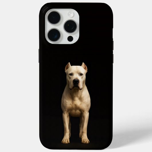 Coques Case-Mate iPhone Black 4 Luxe iPhone 15 Pro Max Bold Dogo Argentino (Verso)