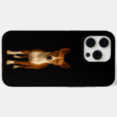 Coques Case-Mate iPhone Black 4 Luxe iPhone 15 Pro Max, Classy Basenji Dog (Verso (horizontal))