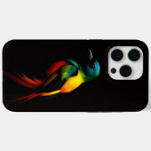 Coques Case-Mate iPhone Black 4 Luxe iPhone 15 Pro Max Coque, Rainbow Bird (Verso (horizontal))