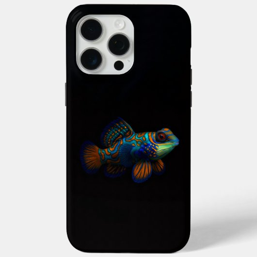 Coques Case-Mate iPhone Black 4 Luxe iPhone 15 Pro Max, Dragonet Mandarin (Verso)