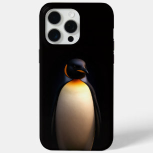 Coque iPhone 15 Pro Max Black 4 Luxe iPhone 15 Pro Max, Empereur Penguin