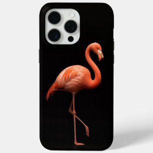 Coque iPhone 15 Pro Max Black 4 Luxe iPhone 15 Pro Max, Flamant rose rose