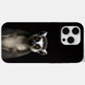 Coques Case-Mate iPhone Black 4 Luxe iPhone 15 Pro Max, Gentle Lemur (Verso (horizontal))