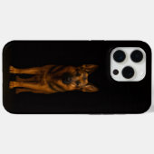 Coques Case-Mate iPhone Black 4 Luxe iPhone 15 Pro Max, German Shepherd (Verso (horizontal))
