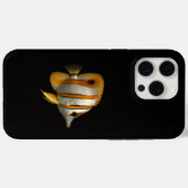 Coques Case-Mate iPhone Black 4 Luxe iPhone 15 Pro Max, Reef Butterflyfish (Verso (horizontal))