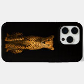 Coques Case-Mate iPhone Black 4 Luxe iPhone 15 Pro Max, Sleek Cheetah (Verso (horizontal))