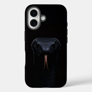 Coques iPhone 16 Black 4 Luxe iPhone 16 Coque-Mate, Black Mamba