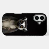 Coques Case-Mate iPhone Black 4 Luxe iPhone 16 Mate, Gentle Lemur (Verso (horizontal))