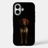 Coques Case-Mate iPhone Black 4 Luxe iPhone 16 Mate, German Pointer (Verso)