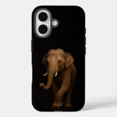 Coques Case-Mate iPhone Black 4 Luxe iPhone 16 Mate, Indian Elephant (Verso)