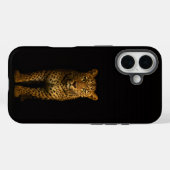Coques Case-Mate iPhone Black 4 Luxe iPhone 16 Mate, Léopard Majestueux (Verso (horizontal))