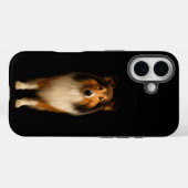 Coques Case-Mate iPhone Black 4 Luxe iPhone 16 Mate, Loyal Collie Dog (Verso (horizontal))