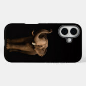 Coques Case-Mate iPhone Black 4 Luxe iPhone 16 Mate, Mighty Elephant (Verso (horizontal))