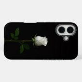 Coques Case-Mate iPhone Black 4 Luxe iPhone 16 Mate, Pure White Rose (Verso (horizontal))