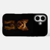 Coques Case-Mate iPhone Black 4 Luxe iPhone 16 Mate, Yorkshire Terrier (Verso (horizontal))