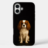 Coques Case-Mate iPhone Black 4 Luxe iPhone 16 Plus, Cavalier Spaniel (Verso)